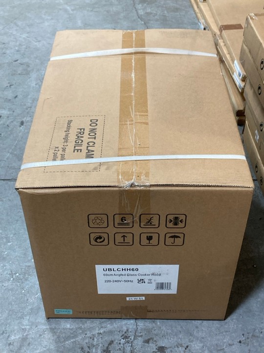 Lot 417  
            Marchington SR10 - Delivery or Collection 

                
CATA 60CM GLASS ANGLED COOKER HOOD: MODEL UBLCHH60 - ORIGINAL RRP £129: LOCATION ... - Image 2