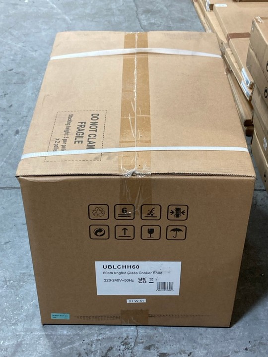 Lot 420  
            Marchington SR10 - Delivery or Collection 

                
CATA 60CM STAINLESS STEEL ANGLED GLASS COOKER HOOD: MODEL UBLCHH60SS - ORIGINAL R... - Image 2