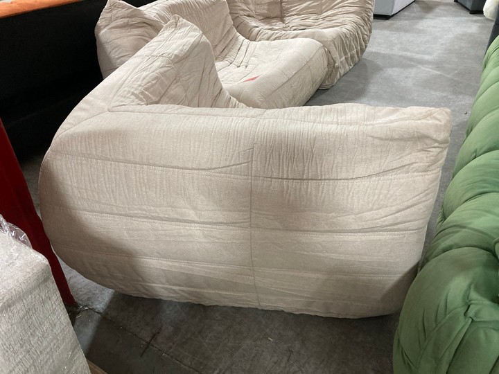 Lot 445  
            Marchington SR10 - Delivery or Collection 

                
DREAMS INTERIORS 3 SEATER MODULE SOFA IN BEIGE: LOCATION - C8