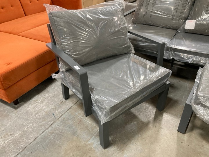 Lot 449  
            Marchington SR10 - Delivery or Collection 

                
DREAMS OUTDOOR GARDEN FURNITURE CORNER SET IN GREY: LOCATION - C8 - Image 2