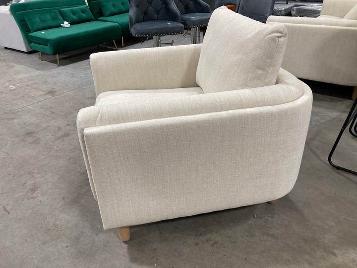 Lot 457  
            Marchington SR10 - Delivery or Collection 

                
DREAMS INTERIORS ARMCHAIR IN CREAM: LOCATION - C8 - Image 2