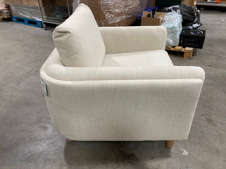 Lot 457  
            Marchington SR10 - Delivery or Collection 

                
DREAMS INTERIORS ARMCHAIR IN CREAM: LOCATION - C8 - Image 3