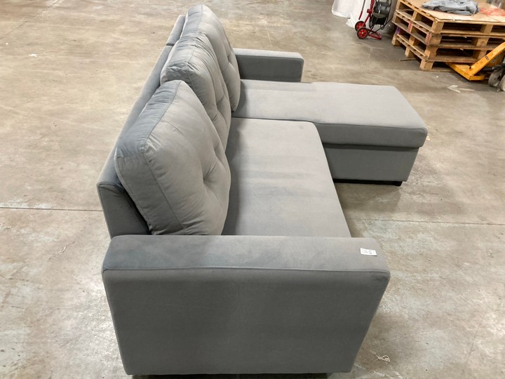Lot 475  
            Marchington SR10 - Delivery or Collection 

                
DREAMS INTERIORS LARGE 3 SEATER RIGHT HAND FACING CHAISE END STORAGE CORNER SOFA ... - Image 3