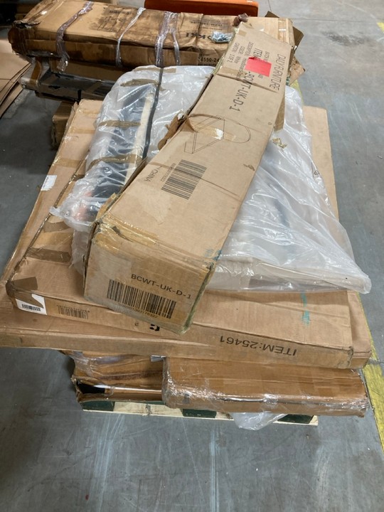 Lot 480  
            Marchington SR10 - Delivery or Collection 

                
PALLET OF ASSORTED HOME FURNITURE COMPONENTS: LOCATION - C8 (KERBSIDE PALLET DELI...