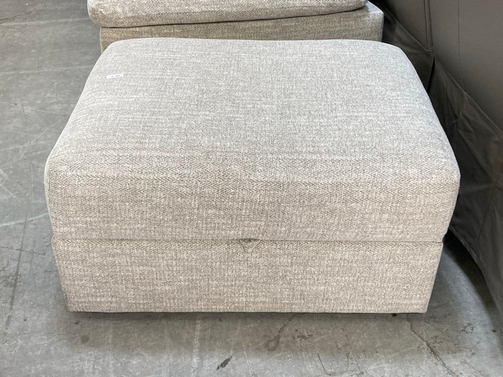 Lot 4  
            Marchington SR10 - Delivery or Collection 

                
OAK FURNITURELAND MORGAN STORAGE FOOTSTOOL IN SANTOS SILVER - ORIGINAL RRP £499.9...