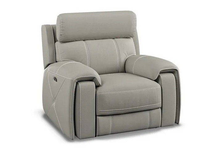 Lot 80  
            Marchington SR10 - Delivery or Collection 

                
OAK FURNITURELAND LEO RECLINER ARMCHAIR IN DESCENT PEWTER FABRIC - ORIGINAL RRP £...