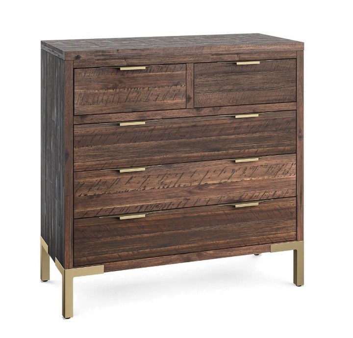 Lot 8  
            Marchington SR10 - Delivery or Collection 

                
OAK FURNITURELAND MADISON SOLID HARDWOOD AND METAL 2+3 CHEST OF DRAWERS - ORIGINA...
