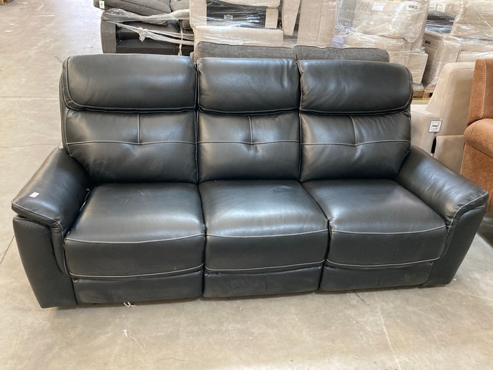 Lot 96  
            Marchington SR10 - Delivery or Collection 

                
OAK FURNITURELAND IVER 3 SEATER ELECTRIC RECLINER SOFA IN ODYSSEY BLACK LEATHER -...
