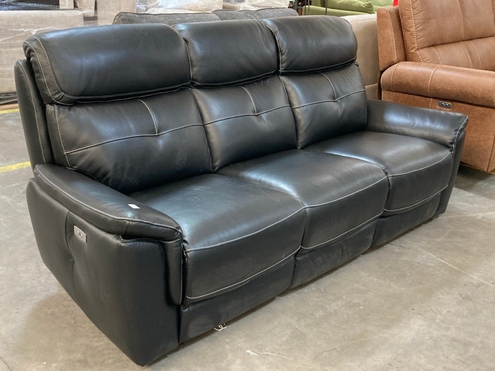 Lot 96  
            Marchington SR10 - Delivery or Collection 

                
OAK FURNITURELAND IVER 3 SEATER ELECTRIC RECLINER SOFA IN ODYSSEY BLACK LEATHER -...