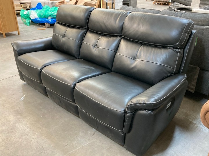Lot 96  
            Marchington SR10 - Delivery or Collection 

                
OAK FURNITURELAND IVER 3 SEATER ELECTRIC RECLINER SOFA IN ODYSSEY BLACK LEATHER -...