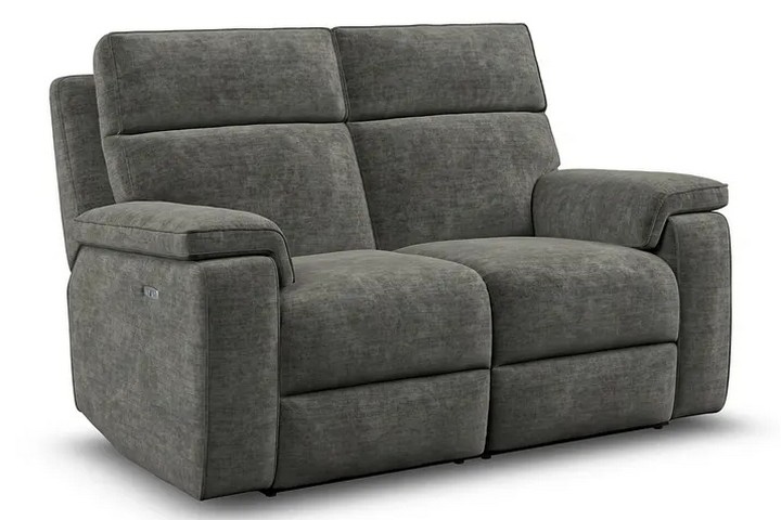 Lot 97  
            Marchington SR10 - Delivery or Collection 

                
OAK FURNITURELAND SELBY 2 SEATER POWER RECLINER SOFA IN PLUSH CHARCOAL FABRIC - O...