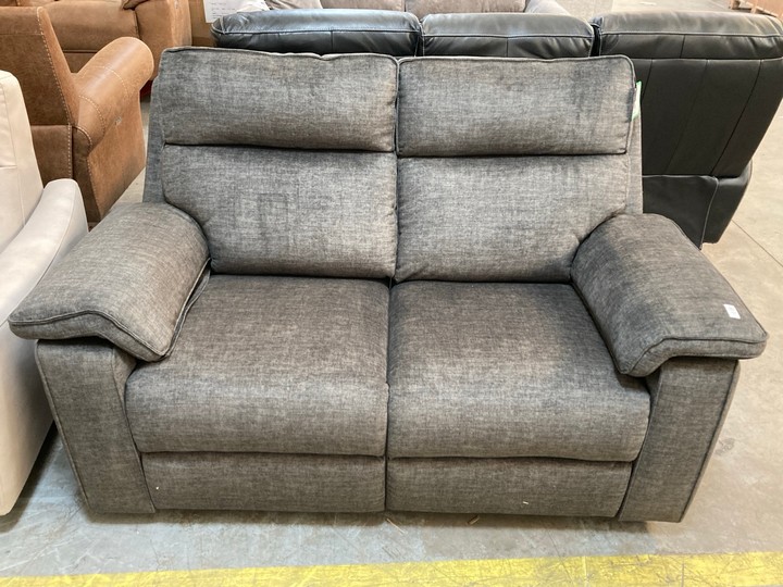Lot 97  
            Marchington SR10 - Delivery or Collection 

                
OAK FURNITURELAND SELBY 2 SEATER POWER RECLINER SOFA IN PLUSH CHARCOAL FABRIC - O...