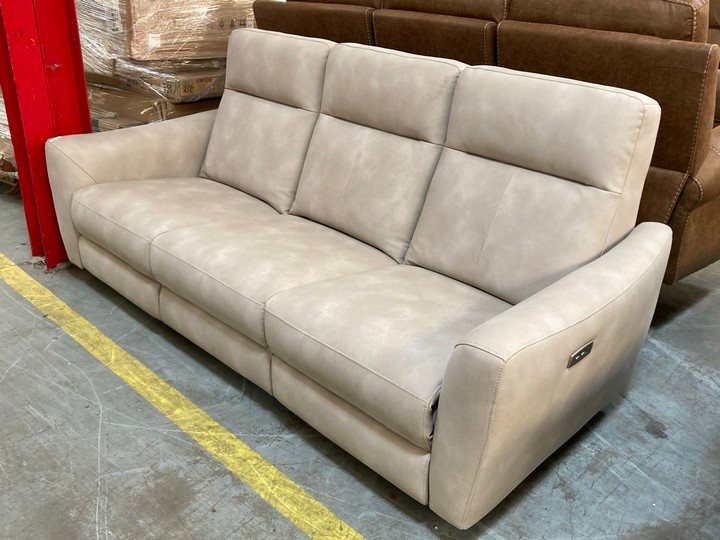 Lot 98  
            Marchington SR10 - Delivery or Collection 

                
OAK FURNITURELAND DYLAN 3 SEATER ELECTRIC RECLINER SOFA IN OXFORD BEIGE FABRIC - ...
