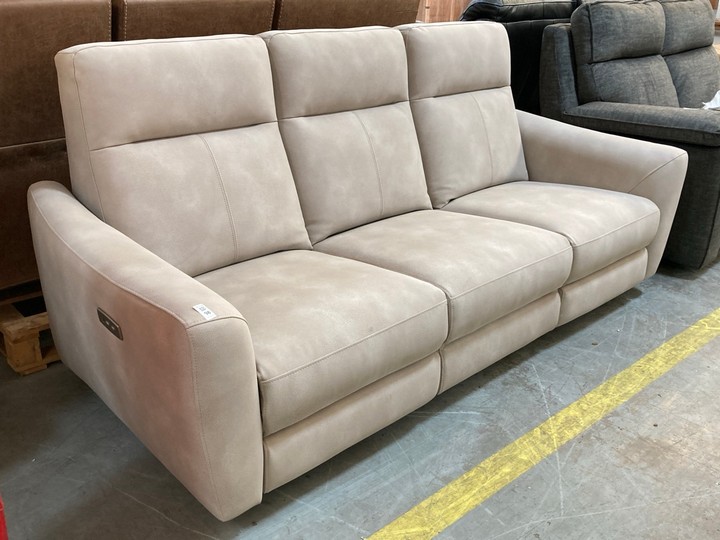 Lot 98  
            Marchington SR10 - Delivery or Collection 

                
OAK FURNITURELAND DYLAN 3 SEATER ELECTRIC RECLINER SOFA IN OXFORD BEIGE FABRIC - ...