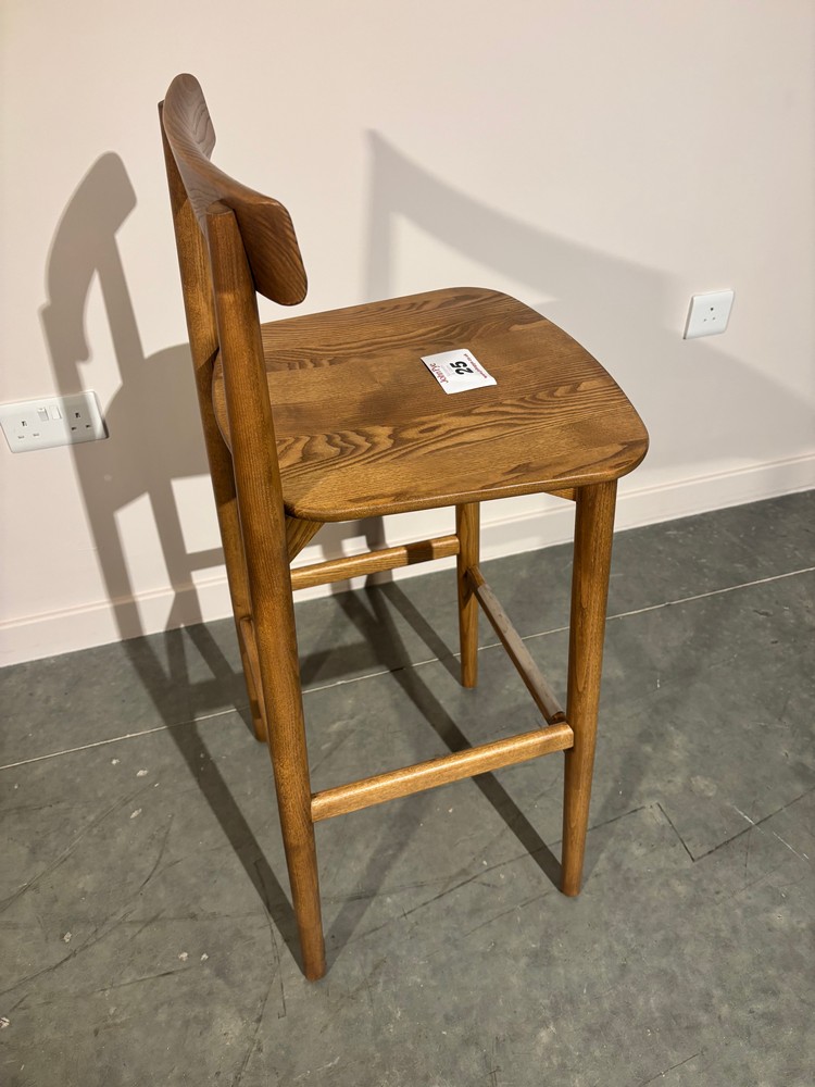 Lot 25  
            Offsite, Nottingham - Collection Only 

                
ERCOL Solid Oak Bar Stool, Seat Height 75cm