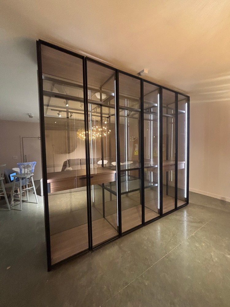 Lot 2  
            Offsite, Nottingham - Collection Only 

                
Opaque Glass Wardrobe/Storage Unit Fitted Partition - Please Note: Dismantling is...