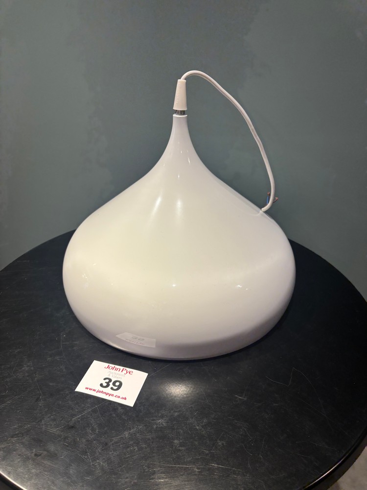 Lot 39  
            Offsite, Nottingham - Collection Only 

                
AND TRADITION  Spinning Pendant Lamp in White 40cm Diameter