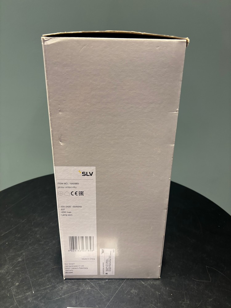 Lot 46  
            Offsite, Nottingham - Collection Only 

                
SLV Purisa Wall Light, White Opal Ribbed Glass