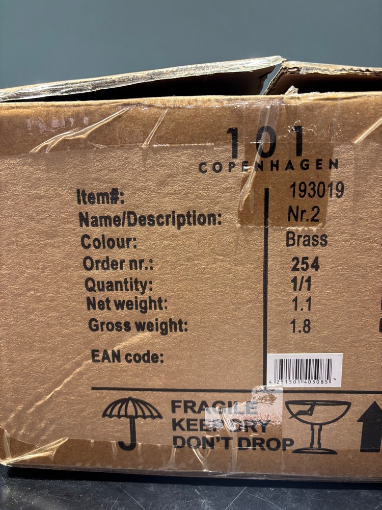 Lot 49  
            Offsite, Nottingham - Collection Only 

                
101 COPENHAGEN No. 2 Pendant Light, New Boxed, Brass Finish with Opal Glass, Orig...