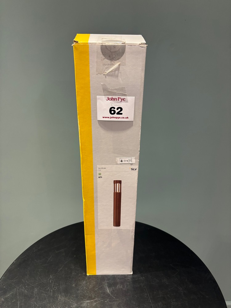 Lot 62  
            Offsite, Nottingham - Collection Only 

                
SLV Slots 65 Brown Wall Light