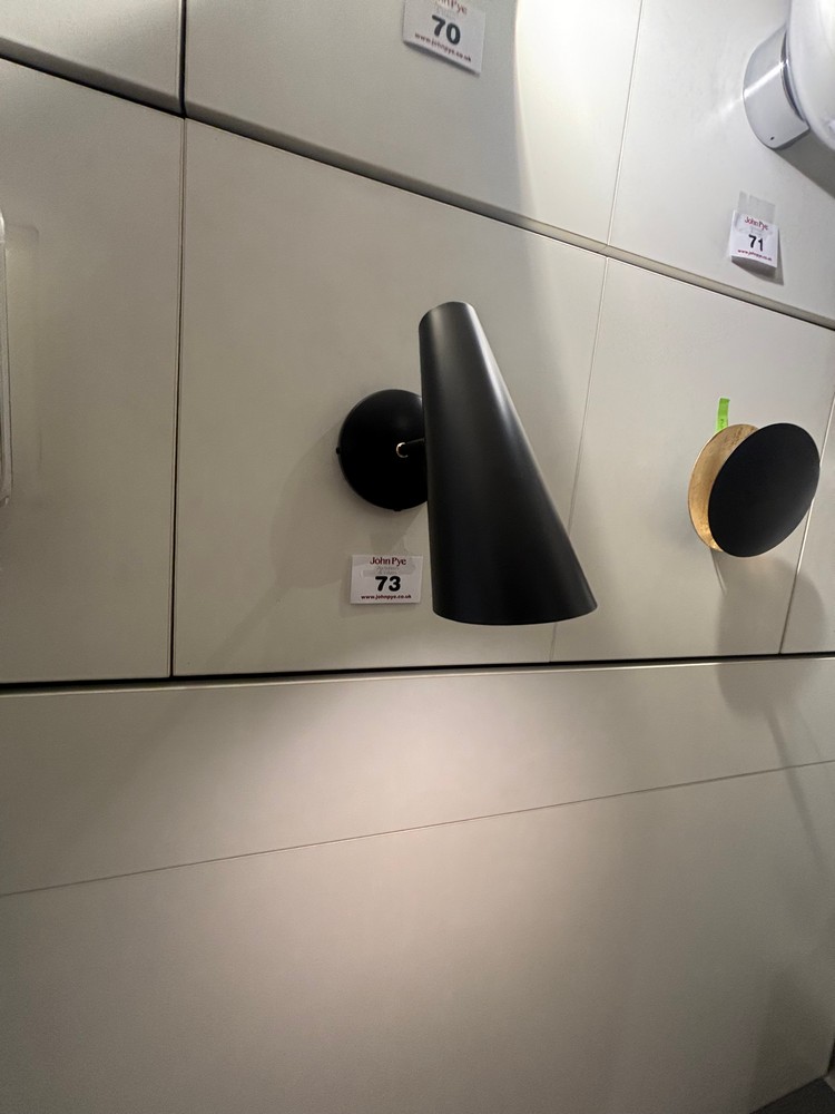 Lot 73  
            Offsite, Nottingham - Collection Only 

                
Black Wall Light