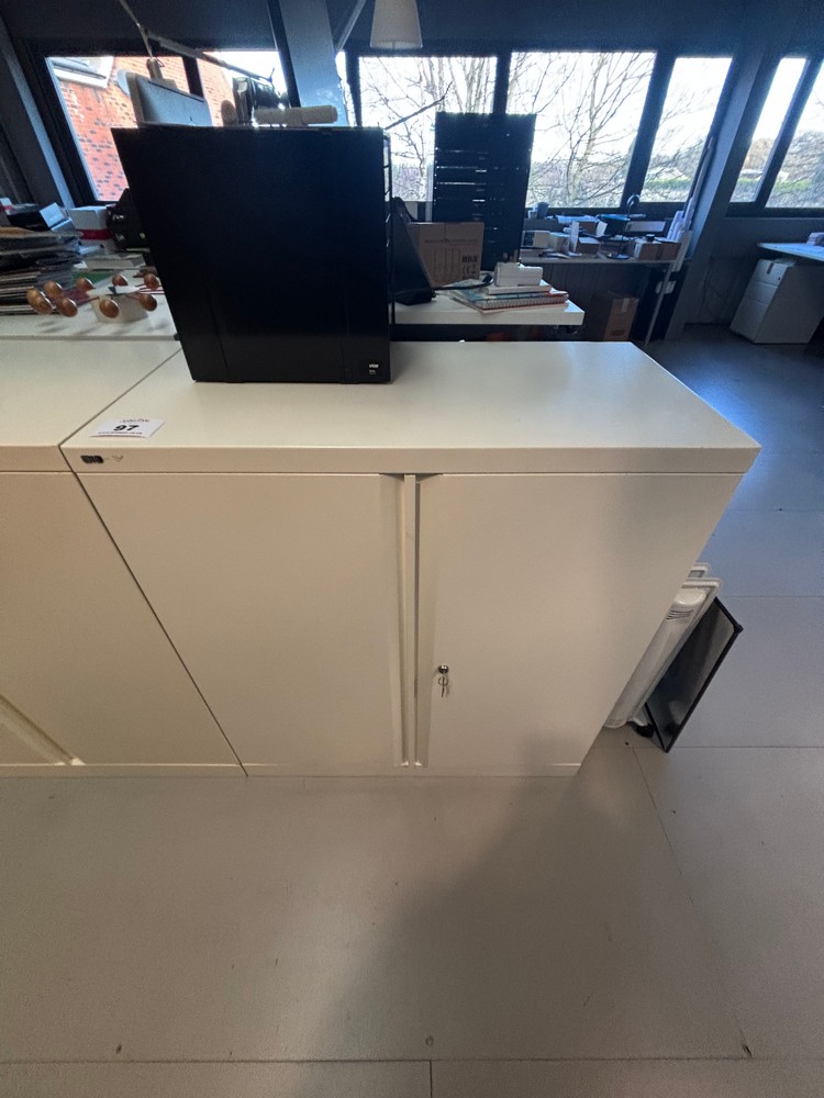 Lot 97  
            Offsite, Nottingham - Collection Only 

                
White 2 Door Cabinet