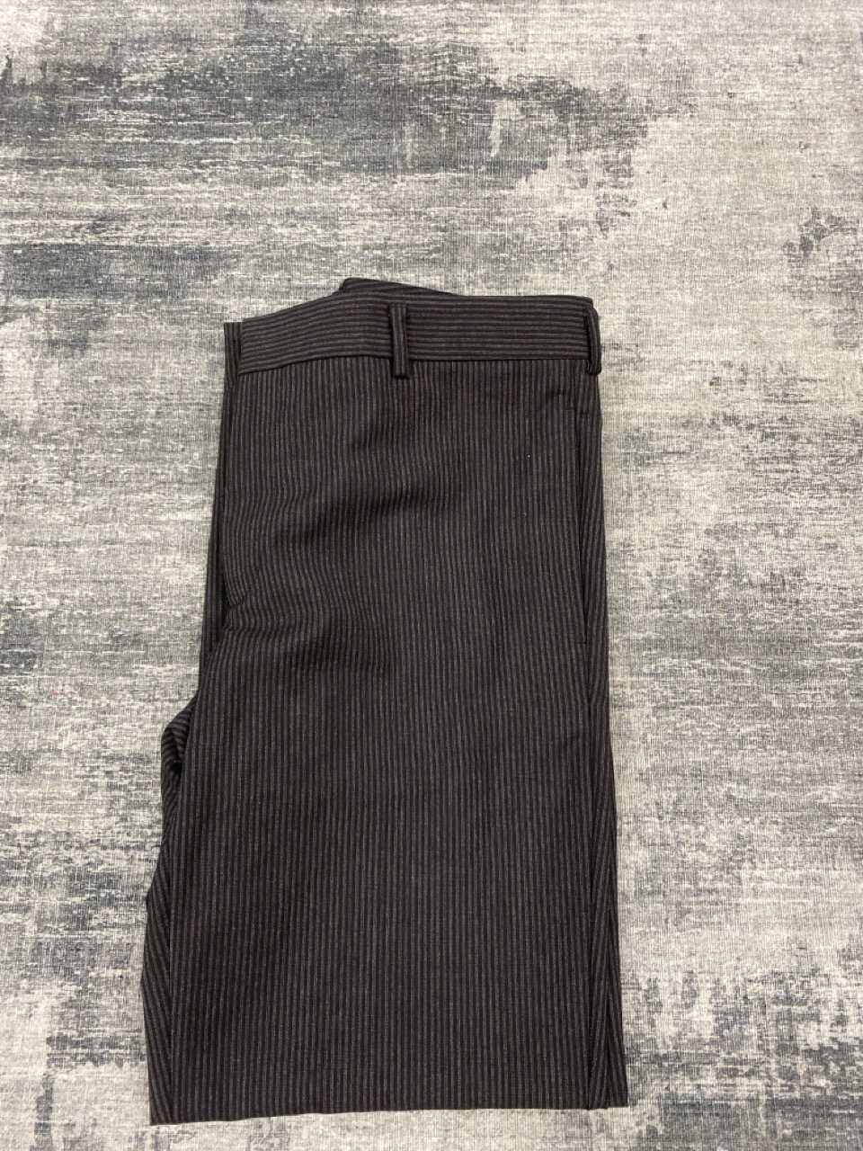 Lot 104  
            Edinburgh SR20 - Delivery Only 

                
SAINT LAURENT STRIPED DRESS PANTS IN BLACK WOOL NO SIZE: LOCATION - RAIL 3