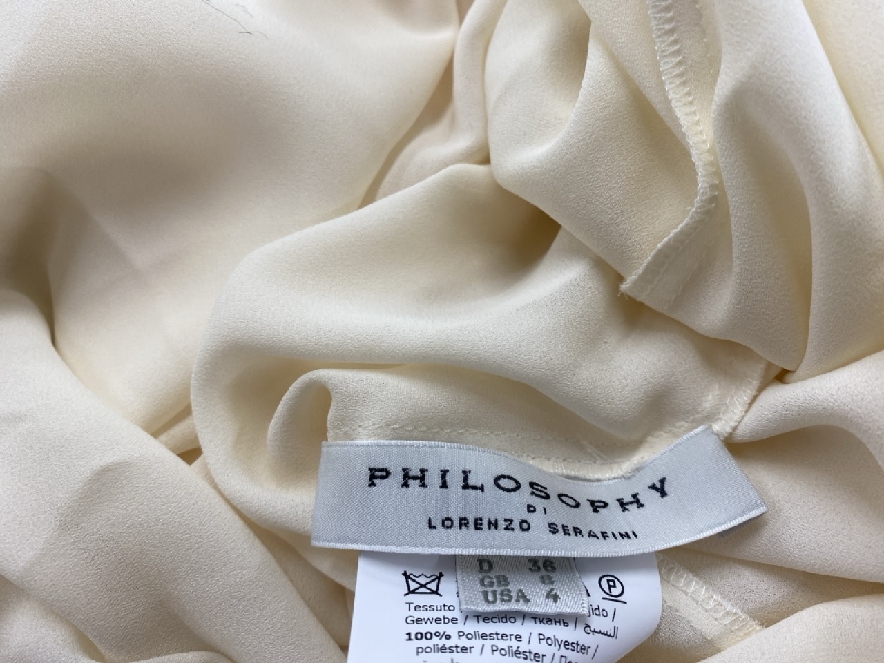 Lot 139  
            Edinburgh SR20 - Delivery Only 

                
PHILOSOPHY DI LORENZO SERAFINI LACE-PANELED PLEATED MINI DRESS IN WHITE POLYESTER...