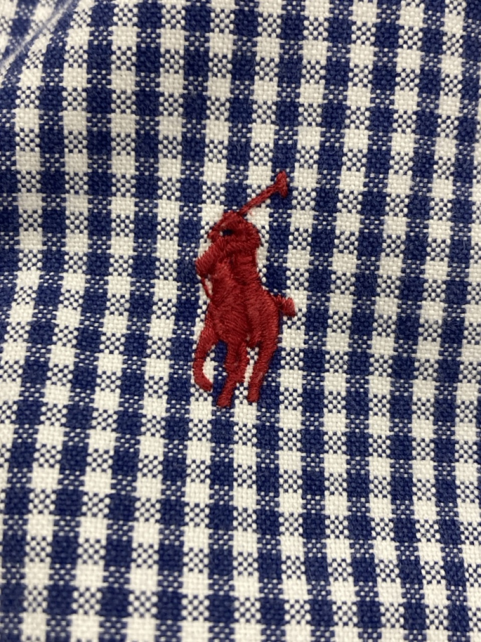 Lot 298  
            Edinburgh SR20 - Delivery Only 

                
POLO RALPH LAUREN GINGHAM CHECK SHIRT IN BLUE OXFORD COTTON SIZE 39: LOCATION - R...