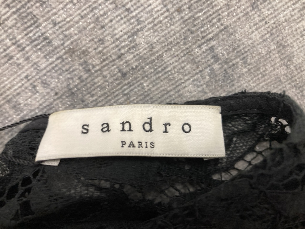 Lot 310  
            Edinburgh SR20 - Delivery Only 

                
SANDRO LACE TOP IN BLACK COTTON SIZE 1: LOCATION - RAIL 1