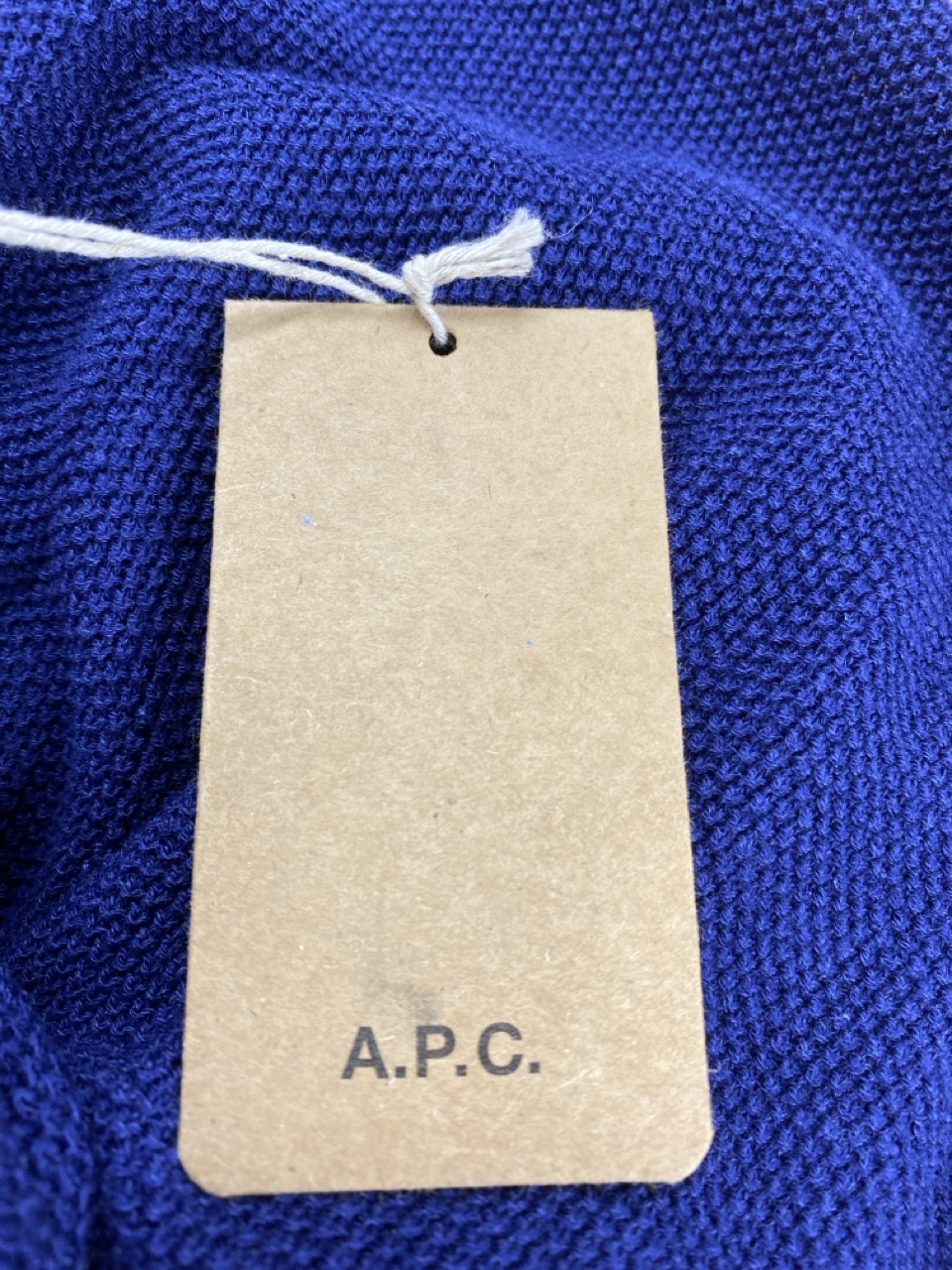 Lot 59  
            Edinburgh SR20 - Delivery Only 

                
A.P.C. KNITTED POLO SHIRT IN BLUE VISCOSE SIZE XXL: LOCATION - RAIL 3