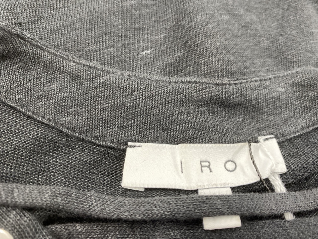 Lot 60  
            Edinburgh SR20 - Delivery Only 

                
IRO TISSA SLUB LACE-UP TOP IN BLACK LINEN SIZE S: LOCATION - RAIL 3