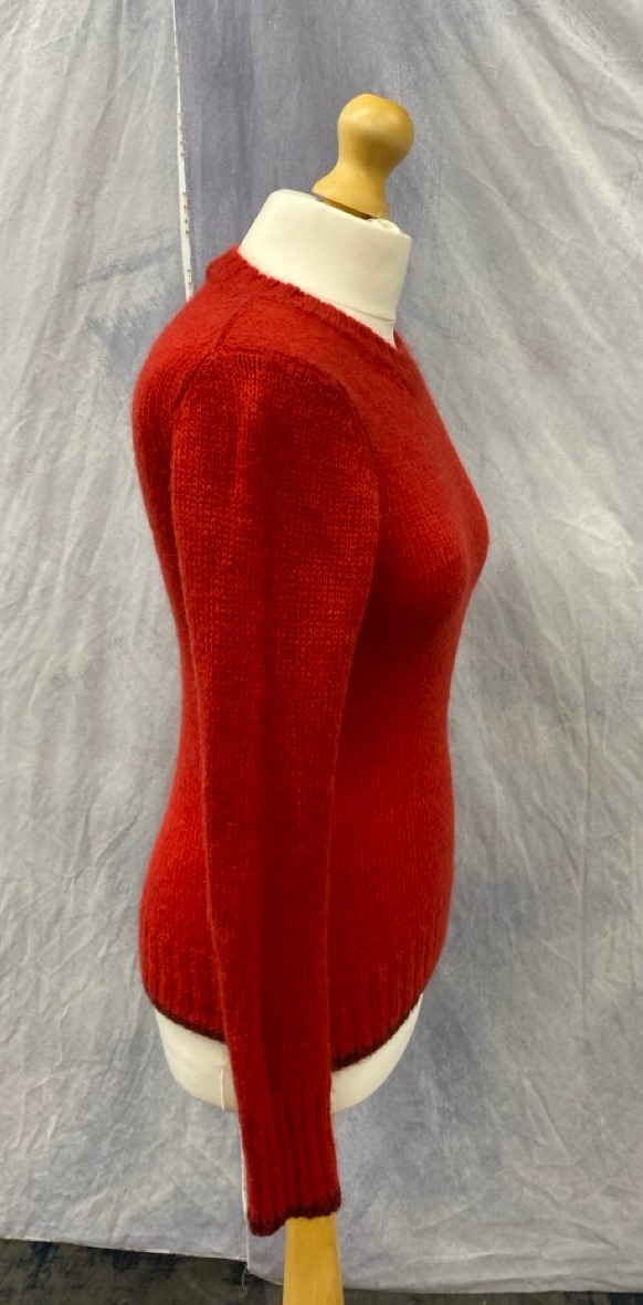 Lot 66  
            Edinburgh SR20 - Delivery Only 

                
MAJE ROUNDNECK KNIT SWEATER IN RED WOOL MOHAIR SIZE 1: LOCATION - RAIL 3