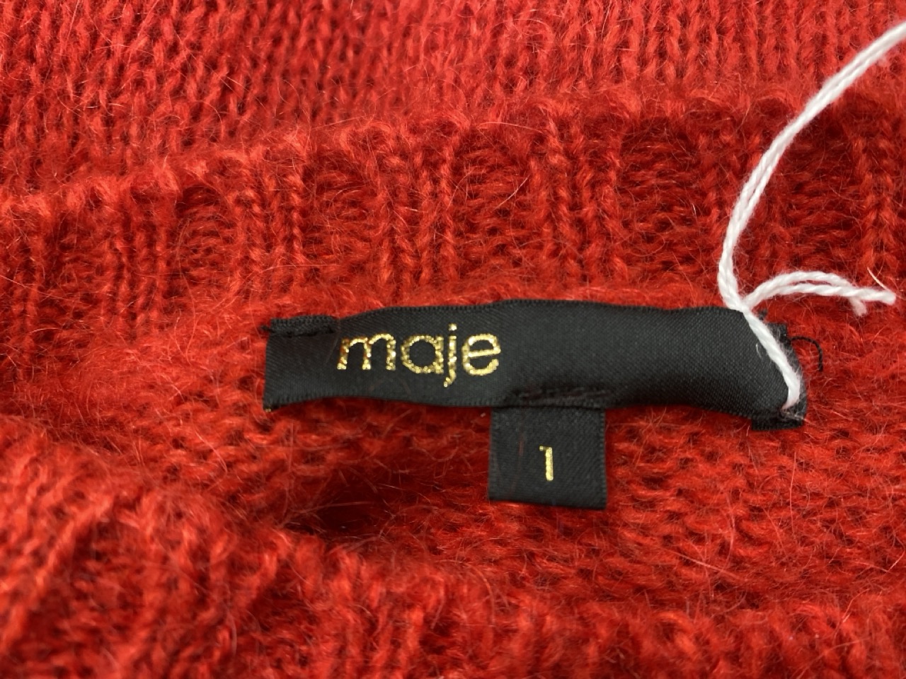 Lot 66  
            Edinburgh SR20 - Delivery Only 

                
MAJE ROUNDNECK KNIT SWEATER IN RED WOOL MOHAIR SIZE 1: LOCATION - RAIL 3