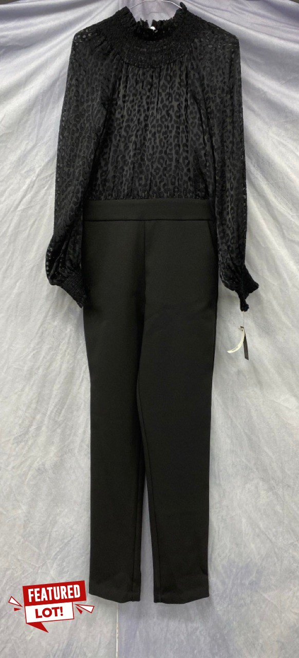 Lot 79  
            Edinburgh SR20 - Delivery Only 

                
MICHAEL MICHAEL KORS LONG SLEEVE JUMPSUIT IN BLACK VISCOSE SIZE 2: LOCATION - RAIL 3