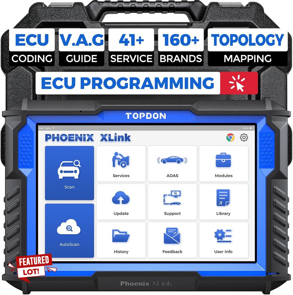 Lot 13  
            Birmingham Premium - Parcel Delivery Only 

                
TOPDON PHOENIX XLINK DIAGNOSTIC TOOL (ORIGINAL RRP - £1,569). (BOXED, POWER CABLE...