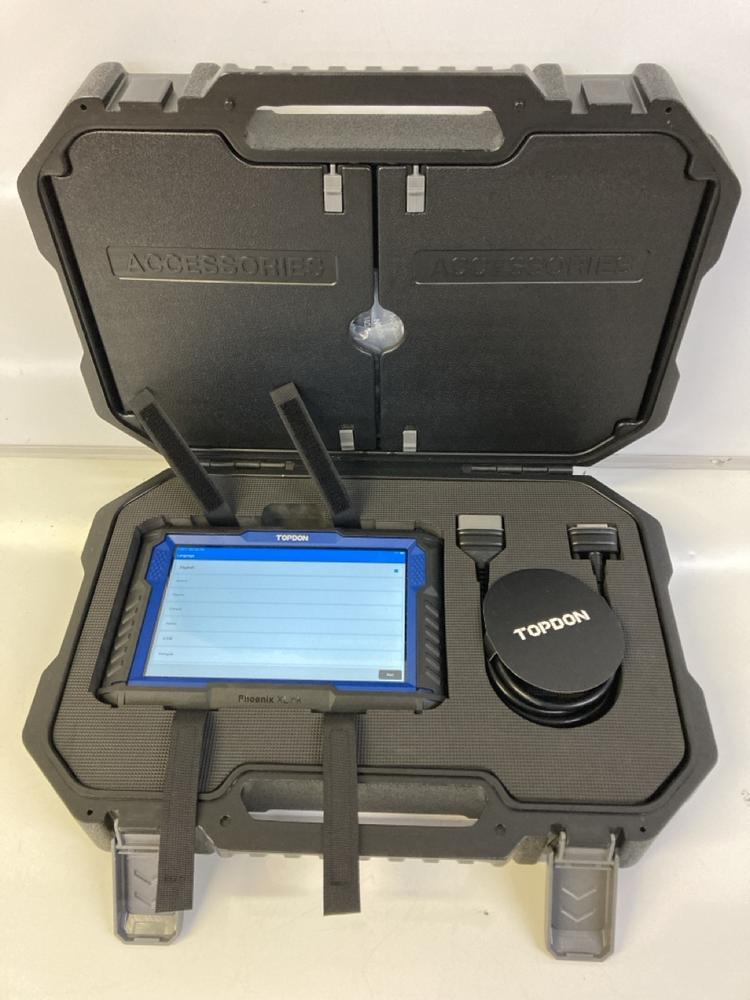 Lot 13  
            Birmingham Premium - Parcel Delivery Only 

                
TOPDON PHOENIX XLINK DIAGNOSTIC TOOL (ORIGINAL RRP - £1,569). (BOXED, POWER CABLE...
