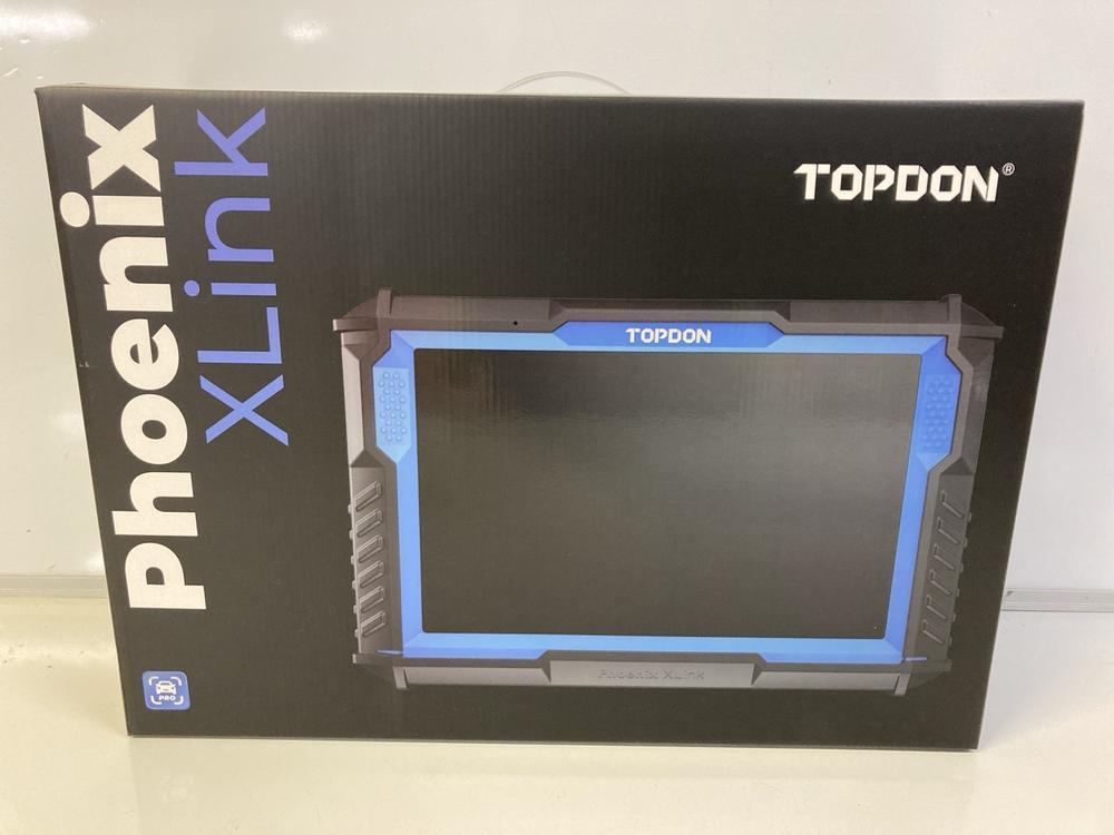 Lot 13  
            Birmingham Premium - Parcel Delivery Only 

                
TOPDON PHOENIX XLINK DIAGNOSTIC TOOL (ORIGINAL RRP - £1,569). (BOXED, POWER CABLE...