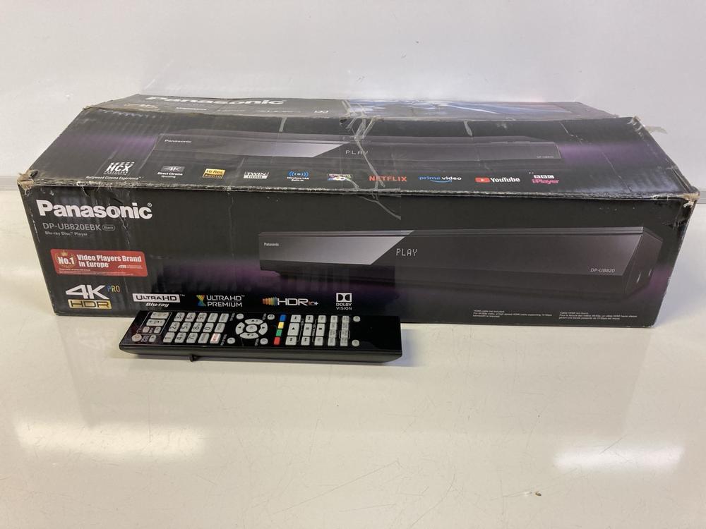 Lot 16  
            Birmingham Premium - Parcel Delivery Only 

                
PANASONIC DP-UB820EBK SMART 4K UHD PLAYER BLU-RAY PLAYER (ORIGINAL RRP - £329) IN... - Image 5