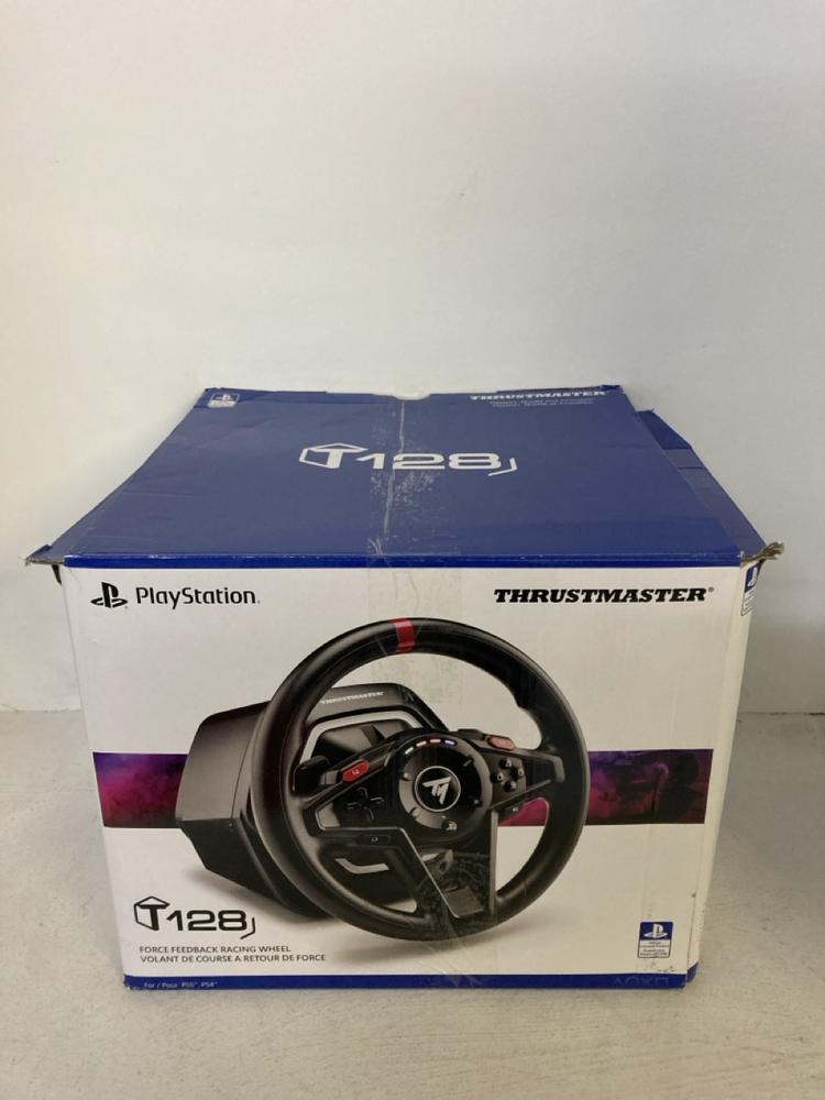 Lot 28  
            Birmingham Premium - Parcel Delivery Only 

                
THRUSTMASTER T128 RACING WHEEL AND PEDAL (ORIGINAL RRP - £249). (BOX) [JPTB7883] - Image 4