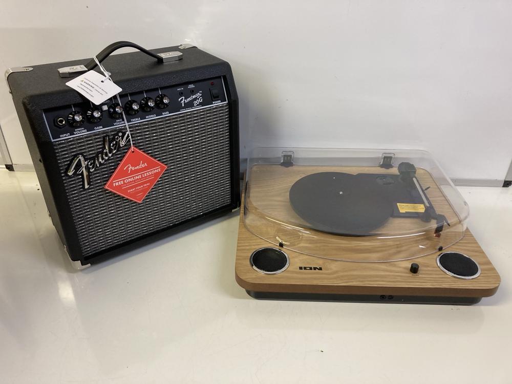 Lot 32  
            Birmingham Premium - Parcel Delivery Only 

                
2 X MUSIC TECH TO INCLUDE FRONTMAN 20G AMPLIFIER (ORIGINAL RRP - £220). [JPTB7947] - Image 2