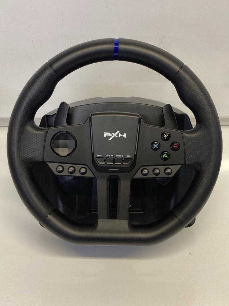 Lot 52  
            Birmingham Premium - Parcel Delivery Only 

                
RXN V900 GEN 2 X RACING WHEEL TO INCLUDE (ORIGINAL RRP - £200). (BOXED, POWER CAB... - Image 2