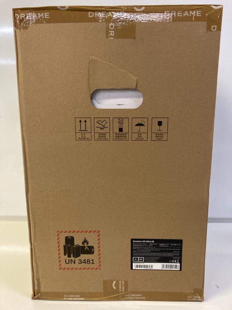 Lot 59  
            Birmingham Premium - Parcel Delivery Only 

                
DREAME L40 ULTRA AE ROBOT VACUUM CLEANER (ORIGINAL RRP - £559) IN BLACK. [JPTB7937] - Image 3