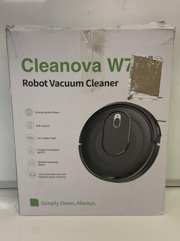 Lot 60  
            Birmingham Premium - Parcel Delivery Only 

                
CLEANOVA W7 ROBOT VACUUM (ORIGINAL RRP - £129.99 ). (BOXED, CHARGING STATION) [JP... - Image 5