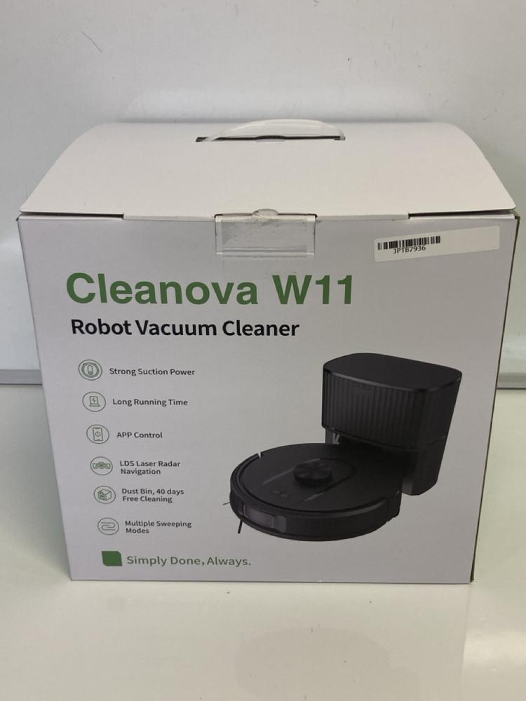 Lot 61  
            Birmingham Premium - Parcel Delivery Only 

                
CLEANOVA W11 ROBOT VACUUM (ORIGINAL RRP - £265). (BOXED, CHARGING) [JPTB7936] - Image 5