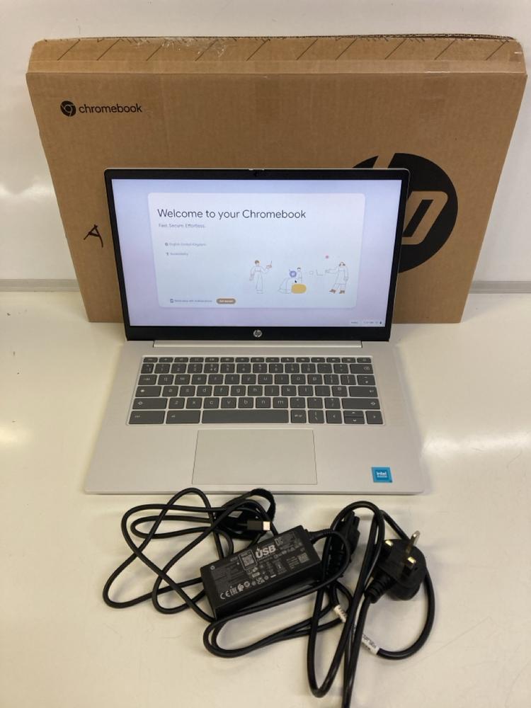 Lot 7  
            Birmingham Premium - Parcel Delivery Only 

                
HP CHROMEBOOK 14A-NF0002SA 128GB LAPTOP (ORIGINAL RRP - £220) IN GREY. (CHARGING ... - Image 2