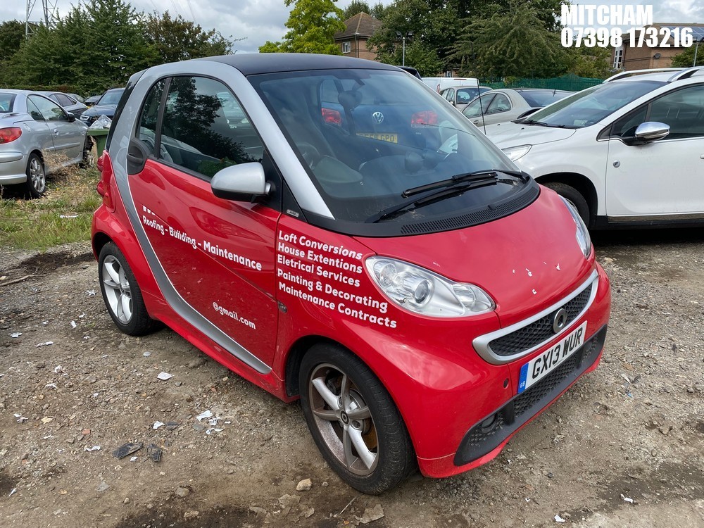 John Pye Vehicle Auctions - Location: Mitcham - 2013 Smart Fortwo Pulse 