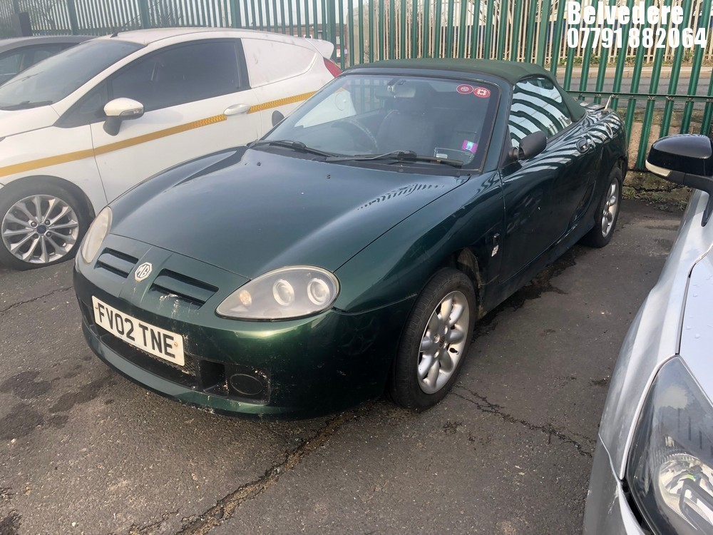 John Pye Vehicle Auctions - Location: Belvedere - 2002 MG TF Sports REG ...